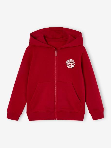 Basics Zipped Jacket with Hood for Boys night blue+red 