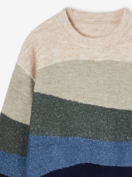 Colourblock Jumper in Lightweight Knit for Boys blue 