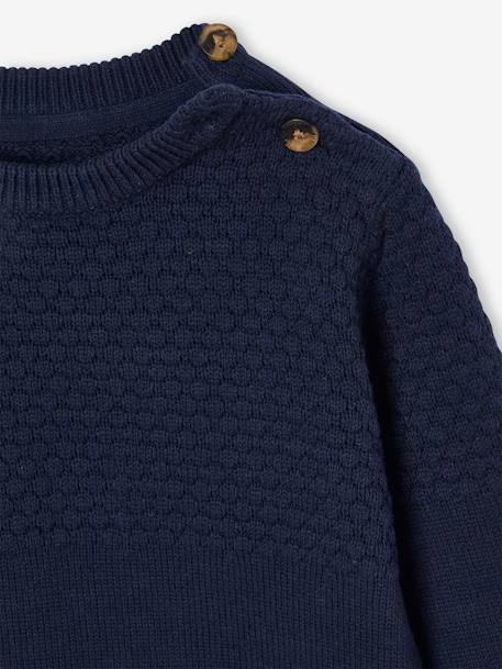 Fancy Knit Jumper for Boys green+night blue 