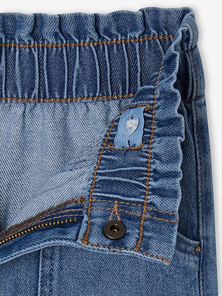 Wide Leg Carpenter Jeans for Girls light blue+medium blue 