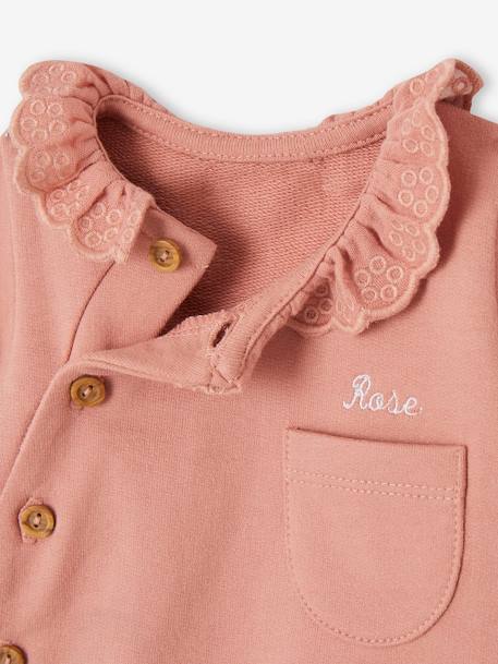 Sweatshirt with Embroidered Collar for Baby Girls rose 