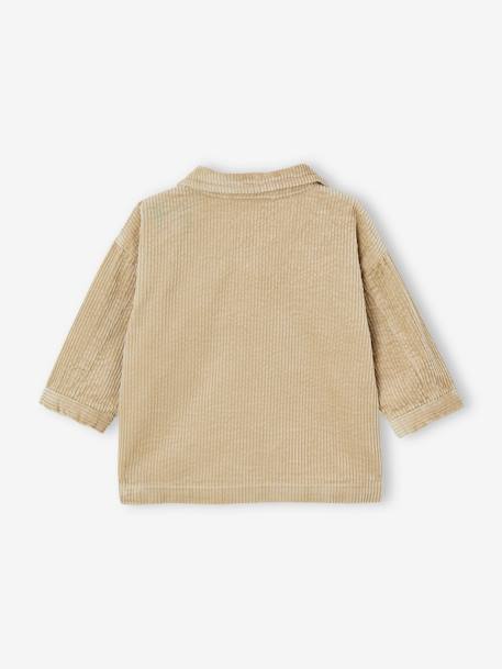 Corduroy Shirt for Babies green 