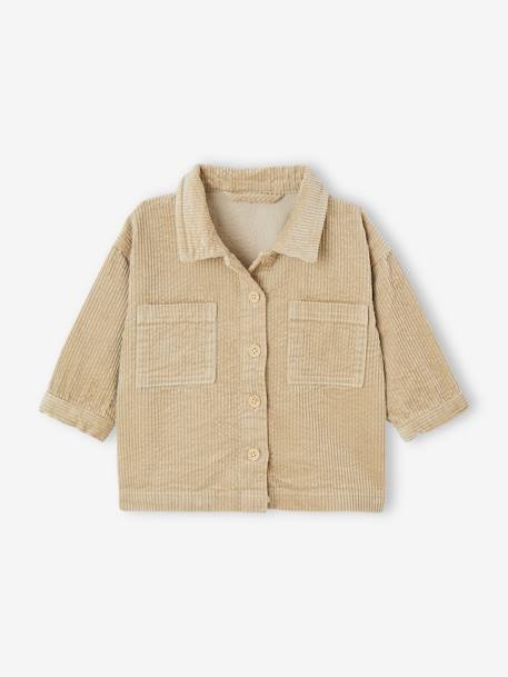 Corduroy Shirt for Babies green 