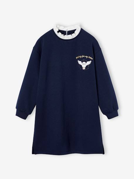 Preppy Harry Potter® Sweatshirt-Type Dress with Hedwig Motif, for Girls navy blue 