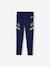 Sports Leggings in Techno Fabric, Fancy Stripe on the Sides, for Girls night blue 