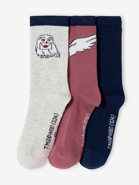 Pack of 3 Pairs of Harry Potter® Socks for Girls plum 