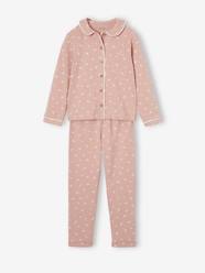 Girls-Nightwear-Printed Pyjamas with Peter Pan Collar, for Girls