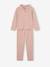 Printed Pyjamas with Peter Pan Collar, for Girls pale pink 