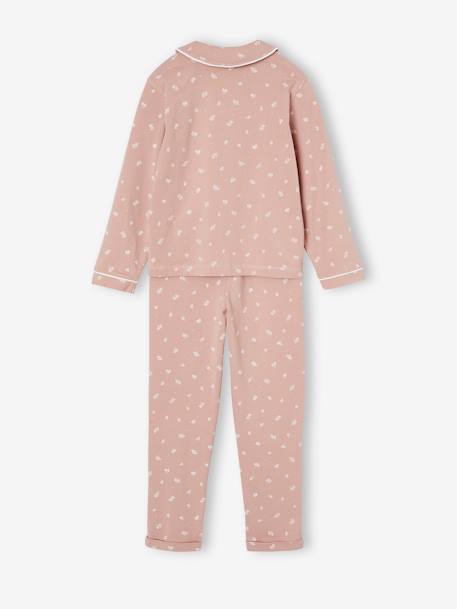 Printed Pyjamas with Peter Pan Collar, for Girls pale pink 