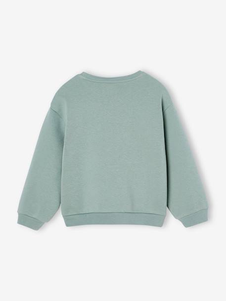 Basics Sweatshirt with Motif for Girls grey green+indigo+rose+vanilla 