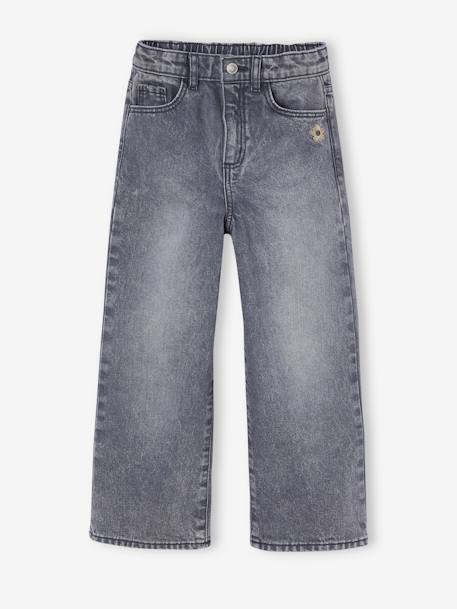 Wide Leg Jeans for Girls brut denim+denim grey 