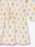 Fleece Dress with Flower Motifs for Girls vanilla 