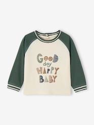 Baby-T-shirts & Roll Neck T-Shirts-Long Sleeve Colourblock Top for Babies