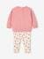 Sweatshirt + Leggings + Headband Ensemble for Baby Girls dusky pink+sand beige 