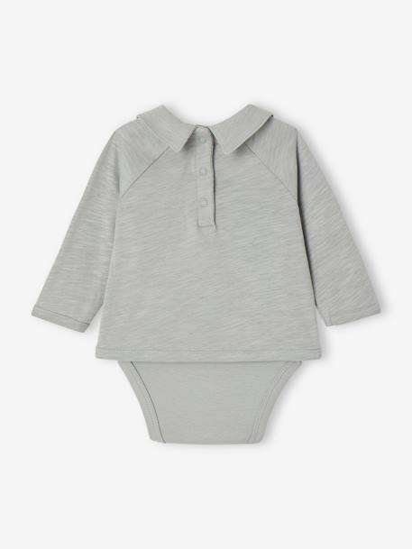 Long Sleeve Bodysuit-Top for Newborns sage green 