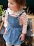 Dungaree Dress with Frilly Straps in Denim for Babies stone 