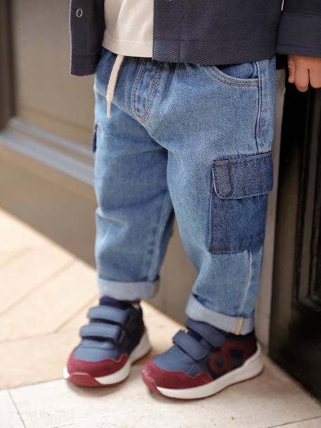 Hook-and-Loop Trainers for Boys set blue 