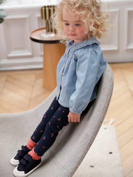 Blouse in Light Denim, for Babies bleached denim 