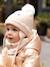 Beanie + Snood + Mittens Set for Baby Girls sand beige 