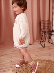 Baby-Dresses & Skirts-Fleece Dress with Fancy Motif for Babies