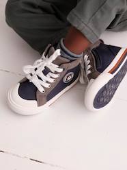 -High-Top Trainers with Laces & Zips for Babies