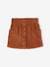 Corduroy Skirt with Heart Pockets for Girls cinnamon+mauve 