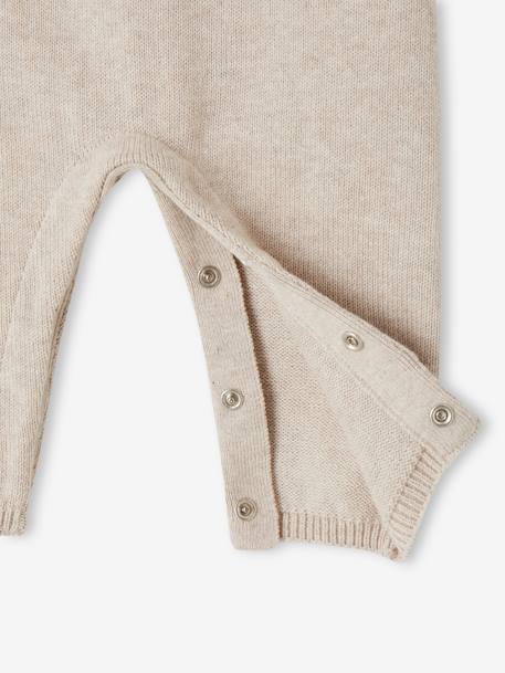 Knitted Dungarees for Babies marl beige 