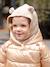 Jersey Knit Hood with Bib for Baby Girls marl beige 