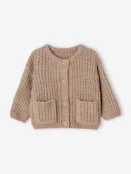 Baby-Jumpers, Cardigans & Sweaters-Cardigans-Jacket in Very Soft Thick Knit for Babies