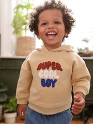 Baby-Hoodie with Message in Towelling for Baby Boys