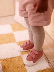 Shoes-Fabric Trainers with Hook-&-Loop Straps for Babies