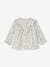 Floral Blouse with Smocking & Ruffles for Babies ecru 