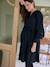 Short Dress for Maternity & Nursing, Mother/Daughter Capsule Collection black 