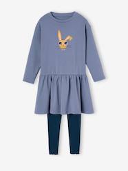 Fleece Dress & Rib Knit Leggings for Girls