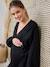 Knitted Wrapover Dress, Maternity & Nursing Special black 