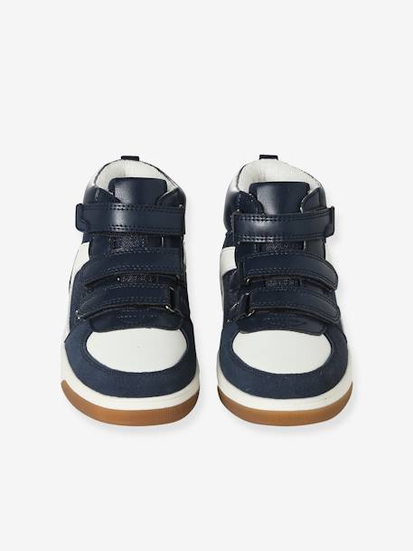 High-Top Hook&Loop Trainers for Children black+brut denim 