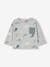 Long Sleeve Top with Polar Animals Motifs for Babies marl grey 