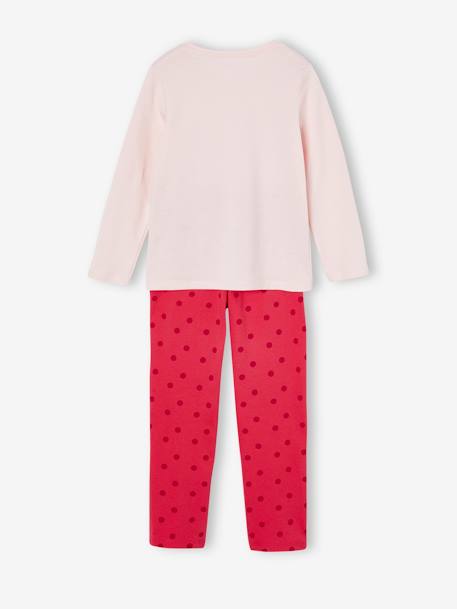 BASICS Pyjamas, 'Club des rêveuses' Glittery Inscription, for Girls raspberry pink 