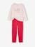 BASICS Pyjamas, 'Club des rêveuses' Glittery Inscription, for Girls raspberry pink 