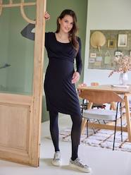 Maternity-Nursing Clothes-Draped-Effect Dress, Maternity & Nursing Special