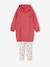 Hooded Dress in Fleece & Leggings for Girls rose 