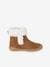 Furry Ankle Boots for Girls brown 