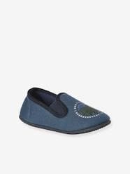 Shoes-Boys Footwear-Elasticated Slippers in Canvas for Children