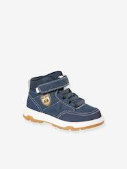 Shoes-Baby Footwear-Blue Trainers with Laces & Hook-&-Loop Strap for Children