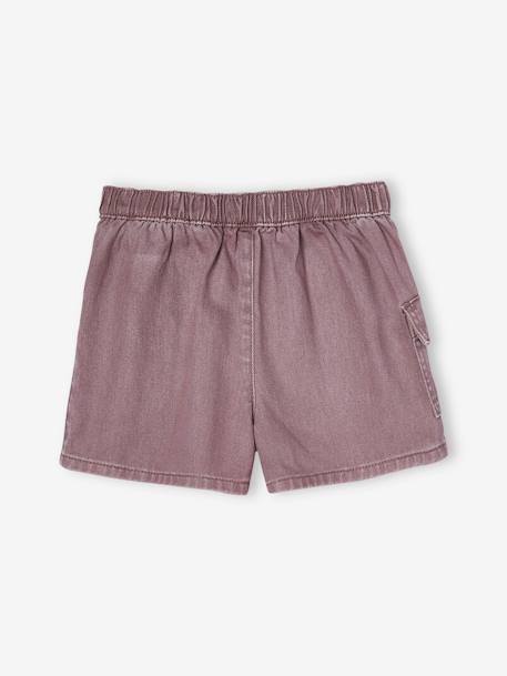 Skort with Cargo Pocket, for Girls mauve 