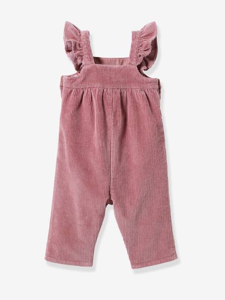 CYRILLUS baby corduroy dungarees old rose 