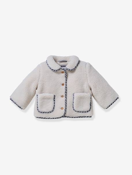 CYRILLUS sherpa baby jacket ecru 