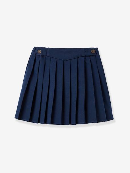 CYRILLUS pleated skirt for girls navy blue 