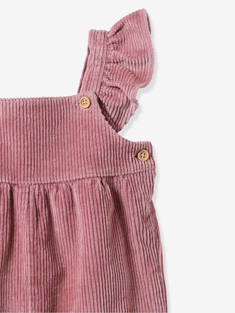 CYRILLUS baby corduroy dungarees old rose 