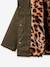 CYRILLUS leopard-lined parka for girls khaki 